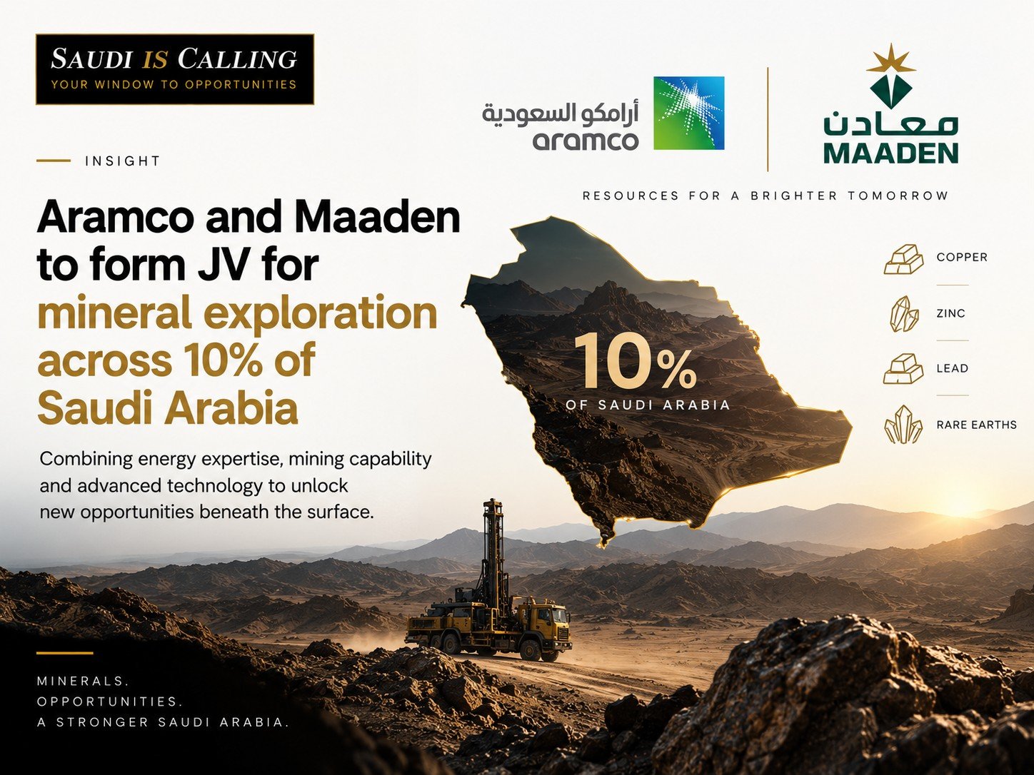 Beneath the Surface: Aramco and Maaden Open a New Chapter in Saudi Mining