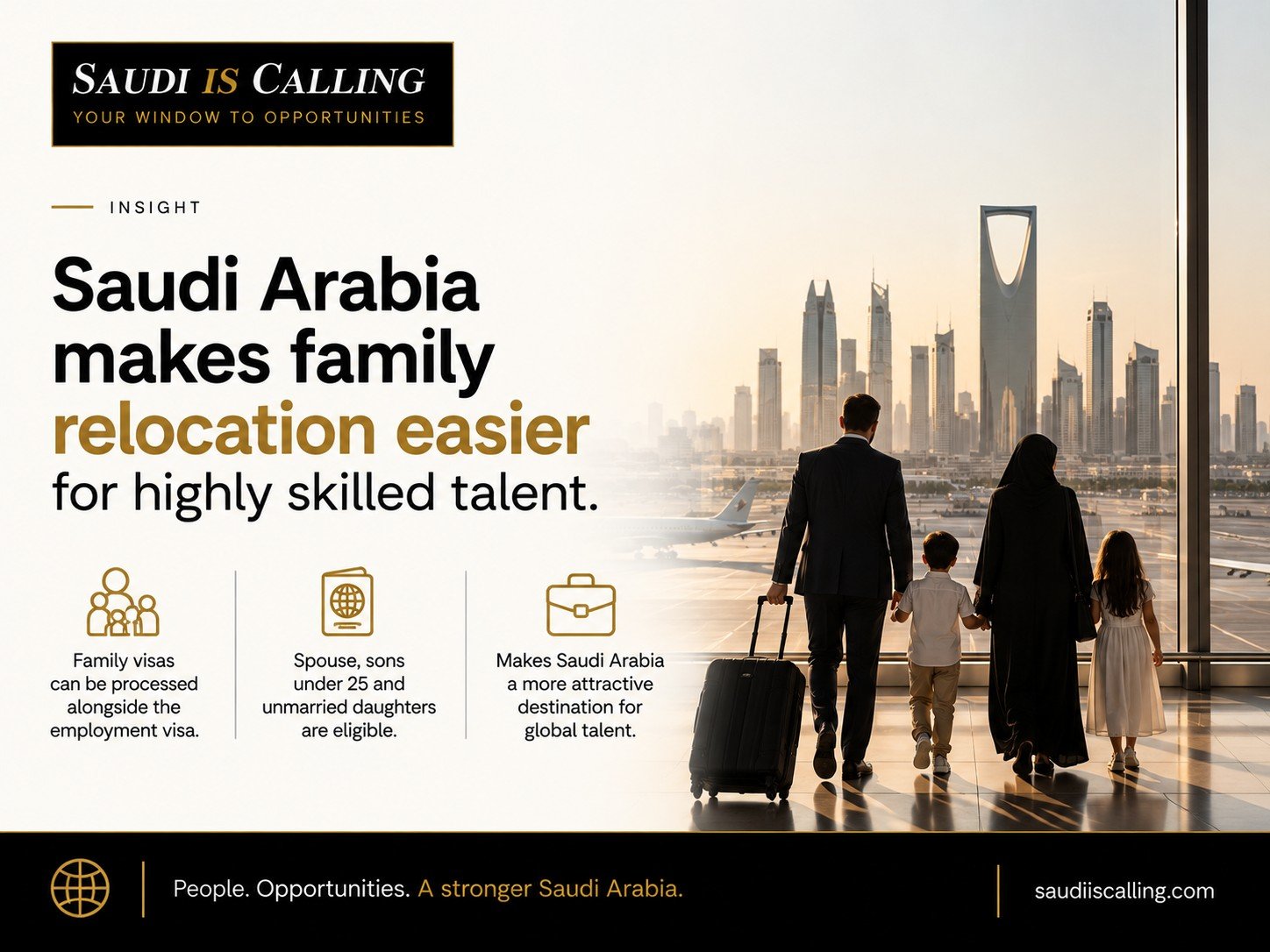 Saudi Arabia Makes Family Relocation Easier for Highly Skilled Talent