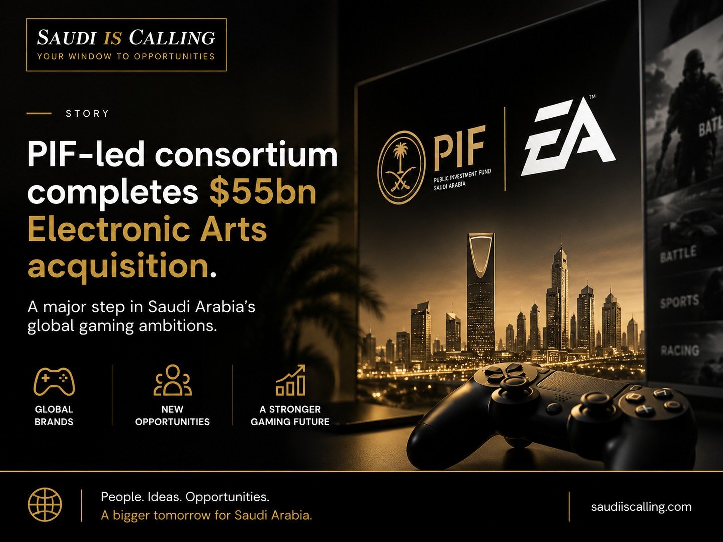 Saudi Arabia’s $55 Billion EA Deal Is Bigger Than Gaming